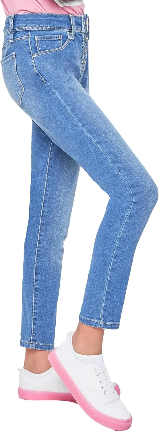 YMI Girls Essential Button Fly Skinny Jeans