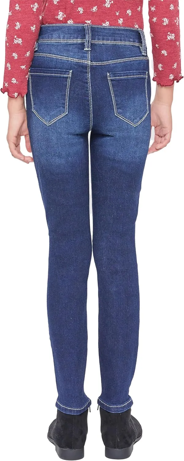 YMI Girls Essential Button Fly Skinny Jeans