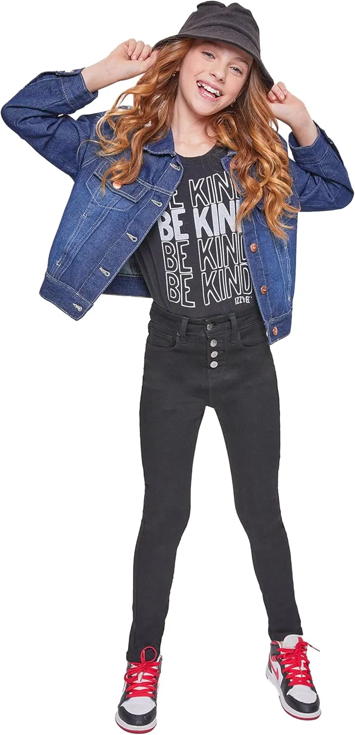 YMI Girls Essential Button Fly Skinny Jeans