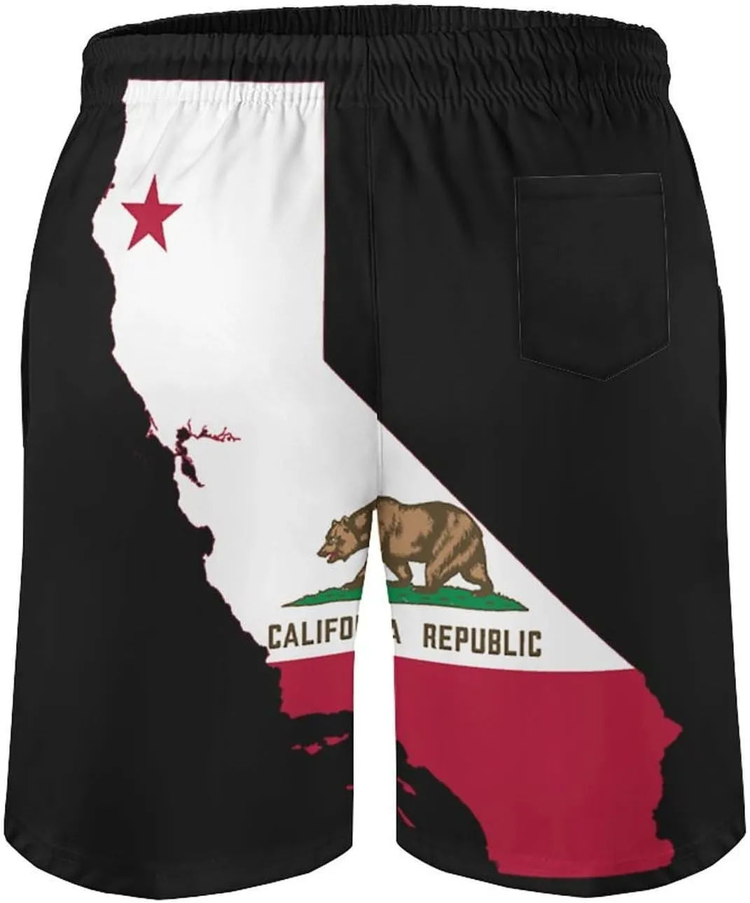 Zakqeik Slovakia Flag Mens Swim Trunks Quick Dry Swim Shorts with Pockets Funny Beach Shorts
