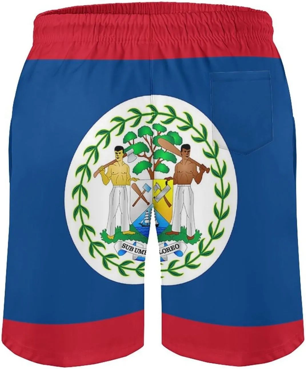 Zakqeik Slovakia Flag Mens Swim Trunks Quick Dry Swim Shorts with Pockets Funny Beach Shorts